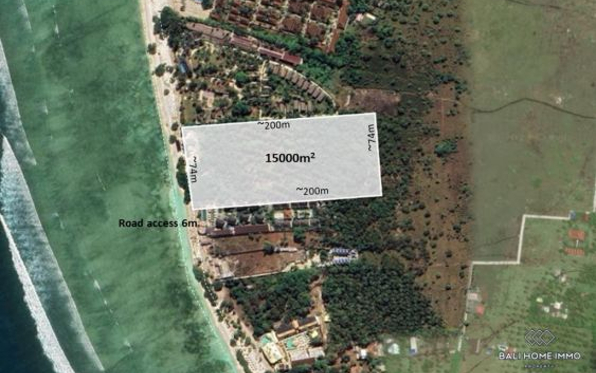 Beachfront Land for Sale Freehold in Gili Trawangan