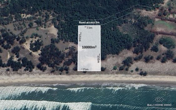 Beachfront Land for Sale Freehold in Sumba
