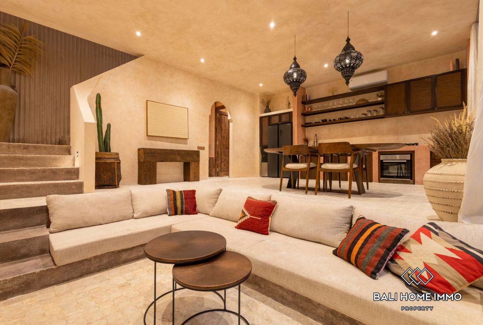 1 Bedroom Morrocan Villa Style For Rent in Pererenan Northside view 3