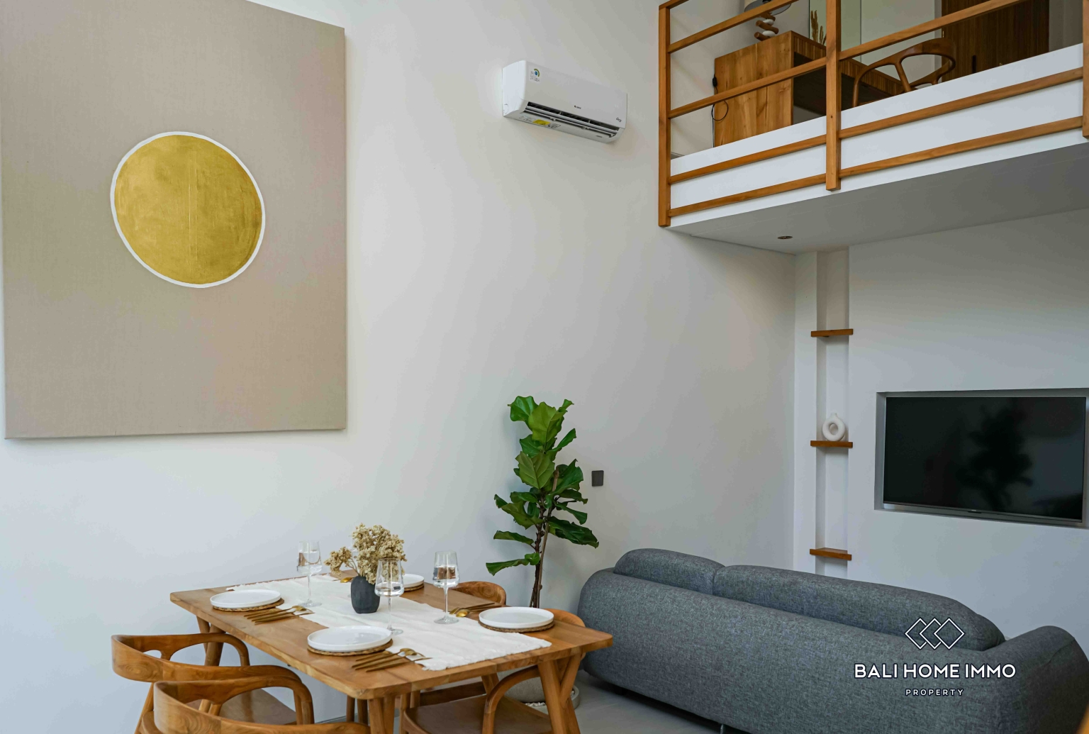 2 Bedroom Mezzanine Style Villa For Sale in Pererenan Bali view 2