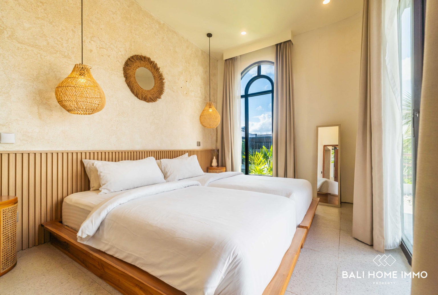 Villa moderne de 2 chambres à vendre à Bali Pererenan côté nord view 17