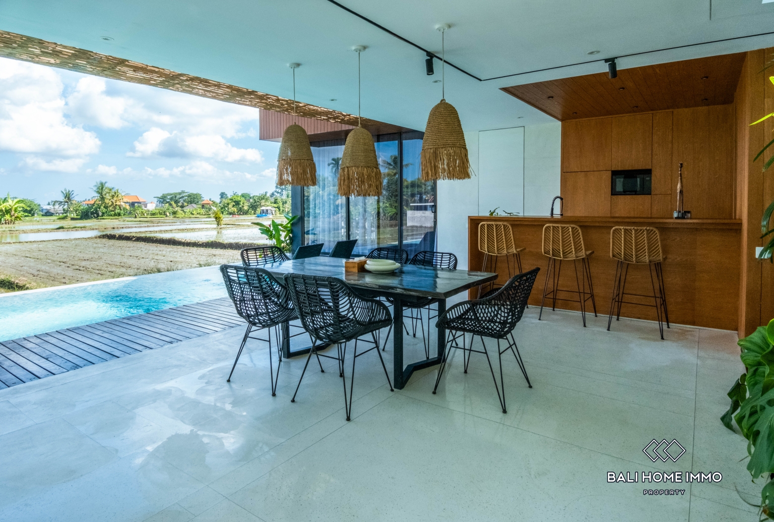 3-Bedroom Pink Zone Villa with Rice Field Views for Sale in Ubud view 4