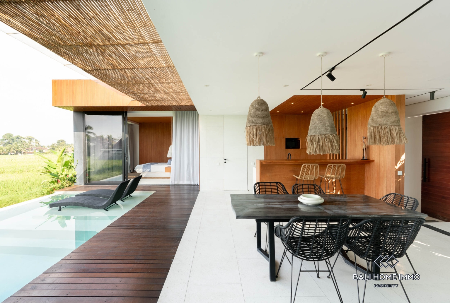 Villa de 3 chambres dans la zone rose avec vue sur les rizières à vendre à Ubud view 5
