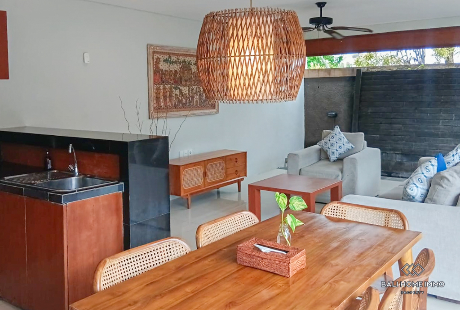Villa 3 Kamar Disewakan di Bali Nyanyi view 7