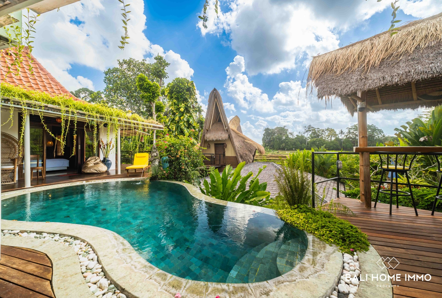 3 units villa with total 7 bedroom for sale and rental in Bali Pererenan view 33
