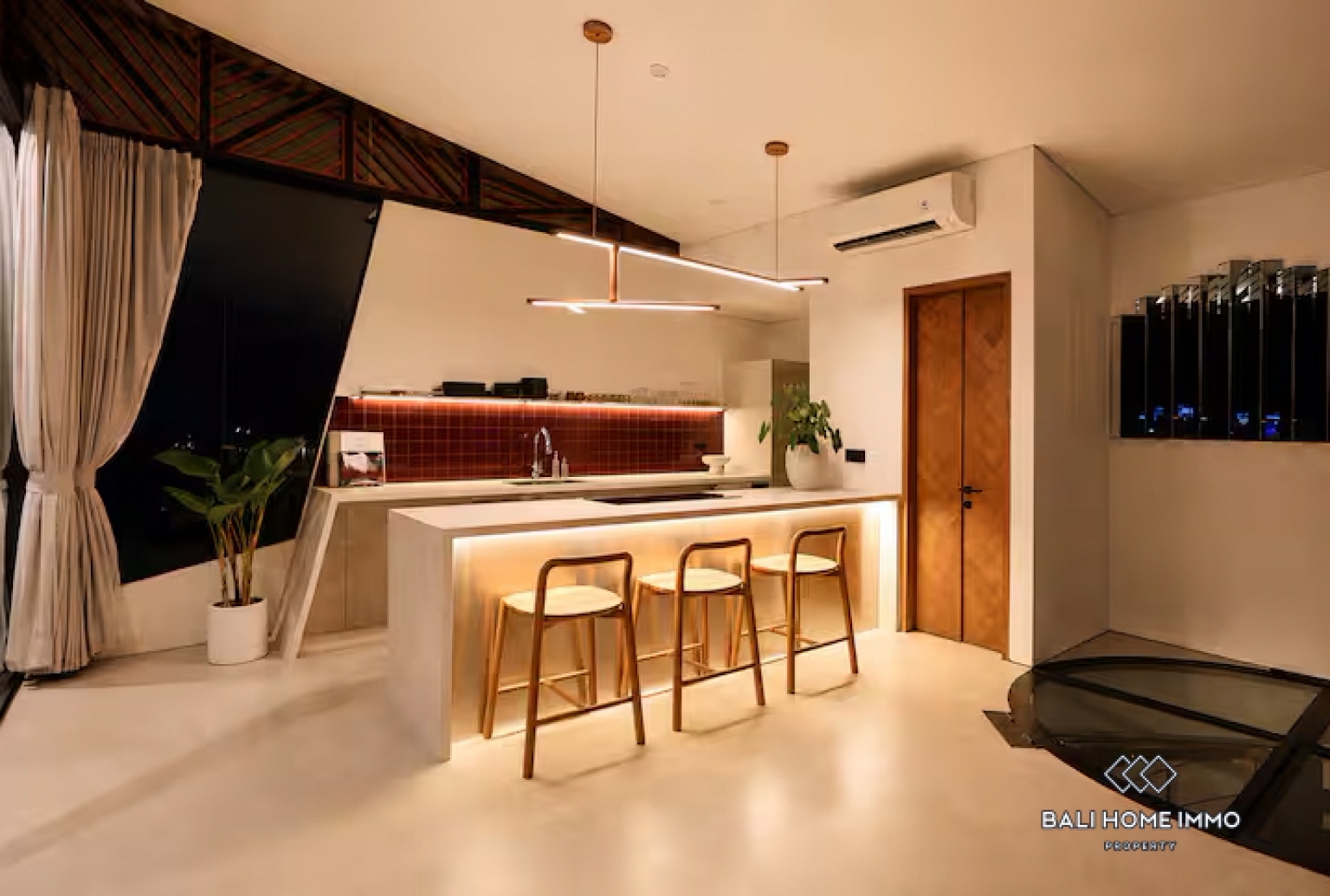 Dua unit vila 2 kamar dijual dengan status hak sewa di kawasan perumahan Canggu, Bali. view 6