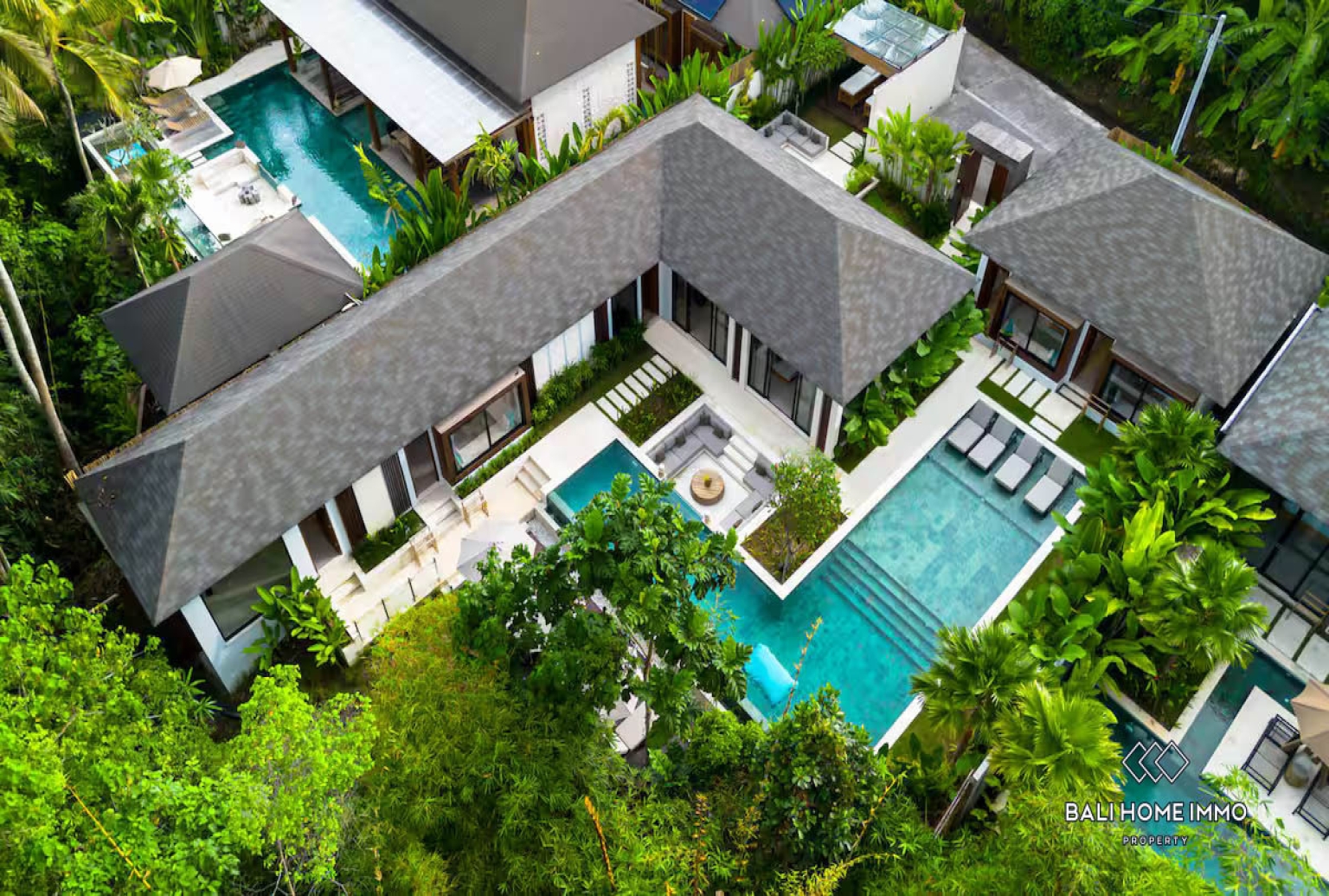 5 Bedroom Pink Zone villa with jungle view for sale in Ubud view 18