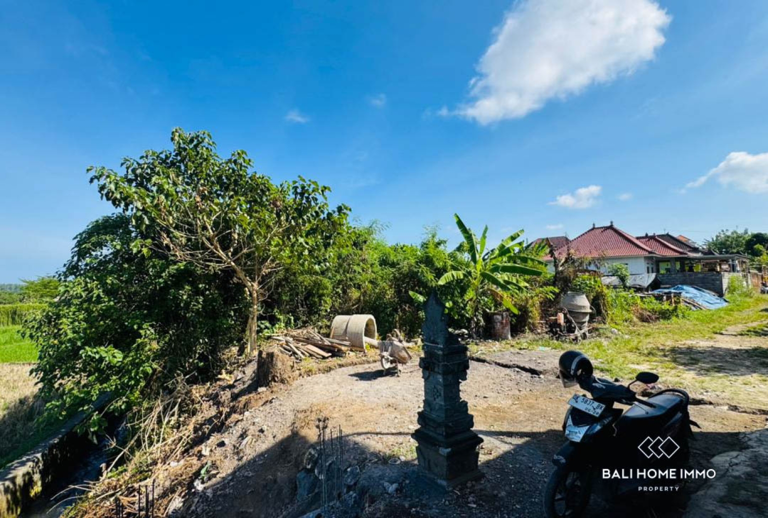 500 m² land with ricefield view for sale in Ubud view 9