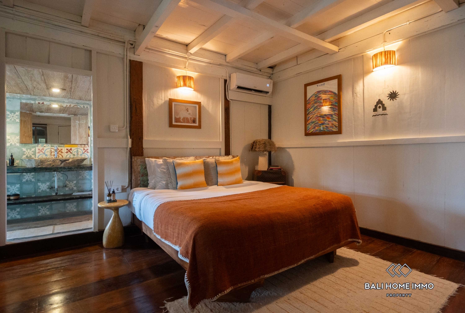 Antique 3-Bedroom Villa Surrounded by Rice Fields for Yearly rental in Bali Cemagi Beach view 9