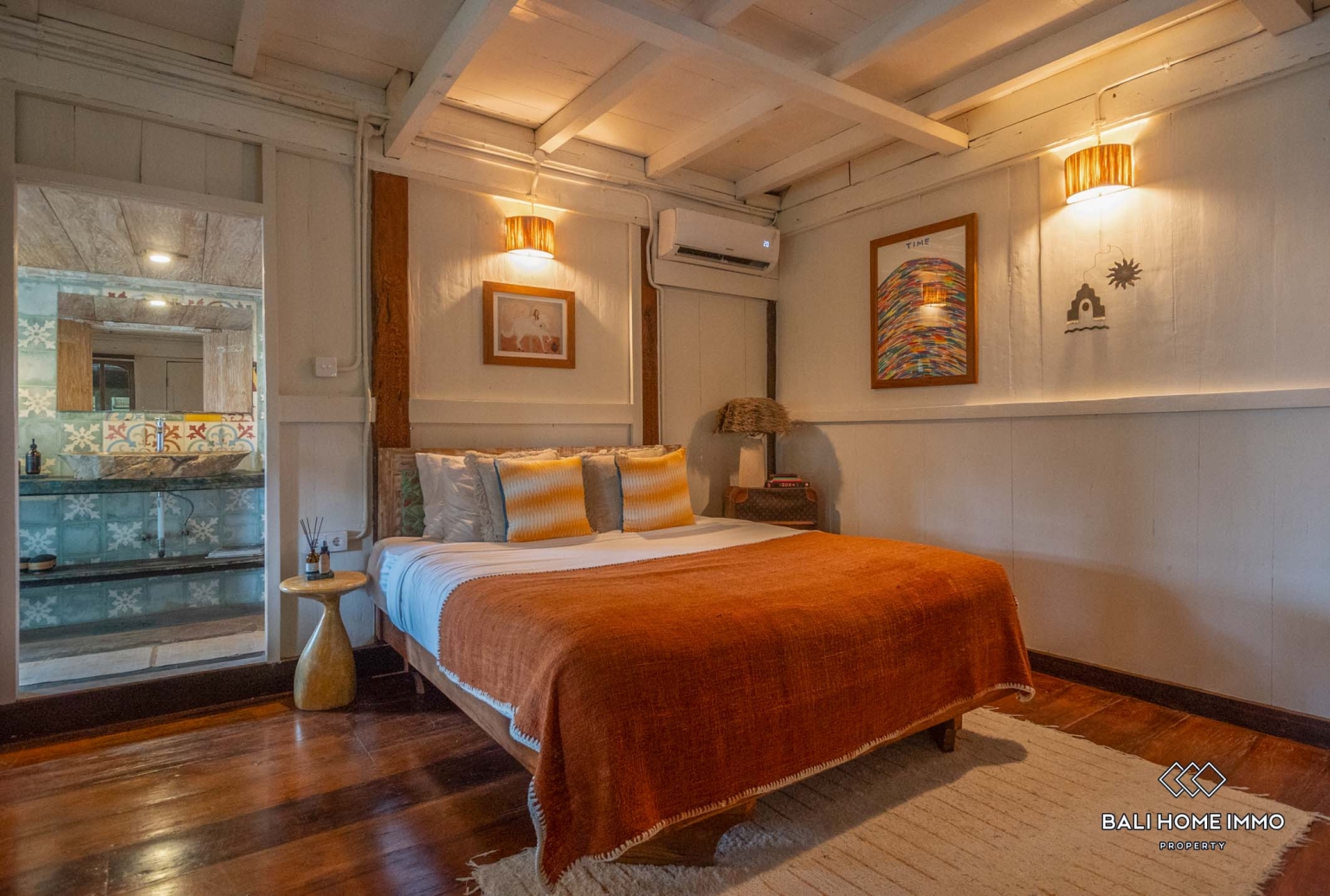 Antique 3-Bedroom Villa Surrounded by Rice Fields for Yearly rental in Bali Cemagi Beach view 20