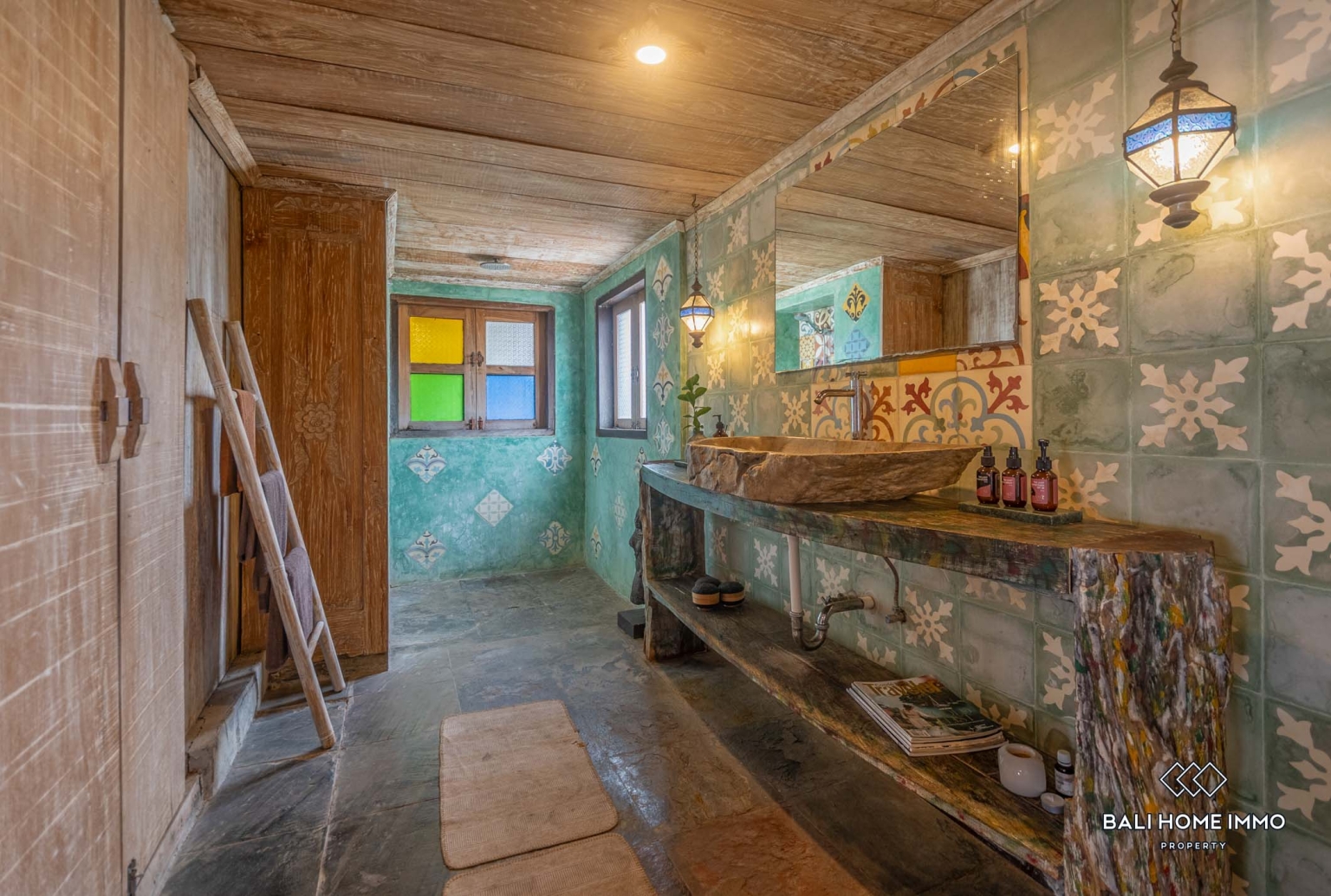 Antique 3-Bedroom Villa Surrounded by Rice Fields for Yearly rental in Bali Cemagi Beach view 24
