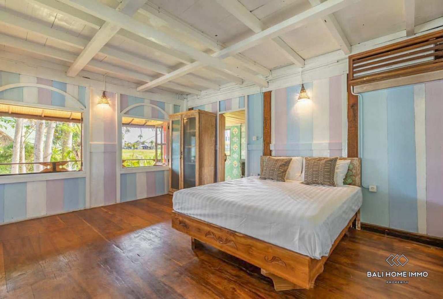 Antique 3-Bedroom Villa Surrounded by Rice Fields for Yearly rental in Bali Cemagi Beach view 13
