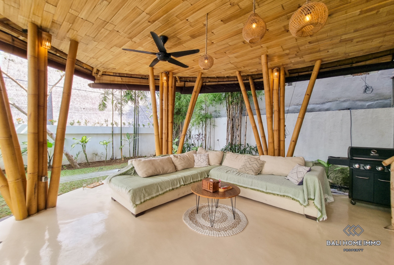 Bamboo Style 2 Bedroom Villa for Rental in Bali Pererenan North Side view 3