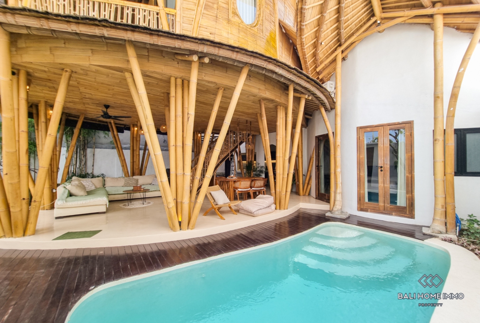 Bamboo Style 2 Bedroom Villa for Rental in Bali Pererenan North Side view 19