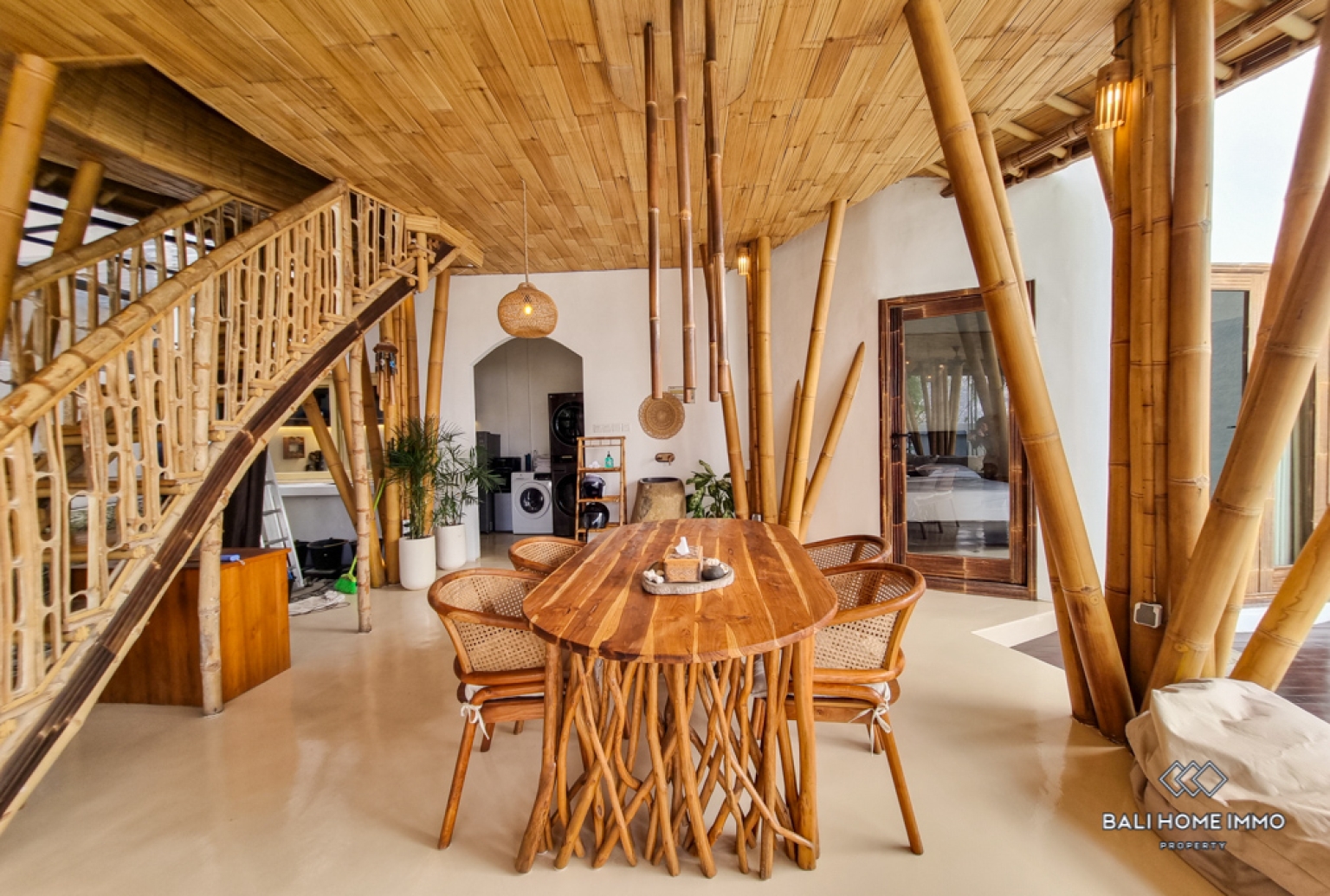 Bamboo Style 2 Bedroom Villa for Rental in Bali Pererenan North Side view 7