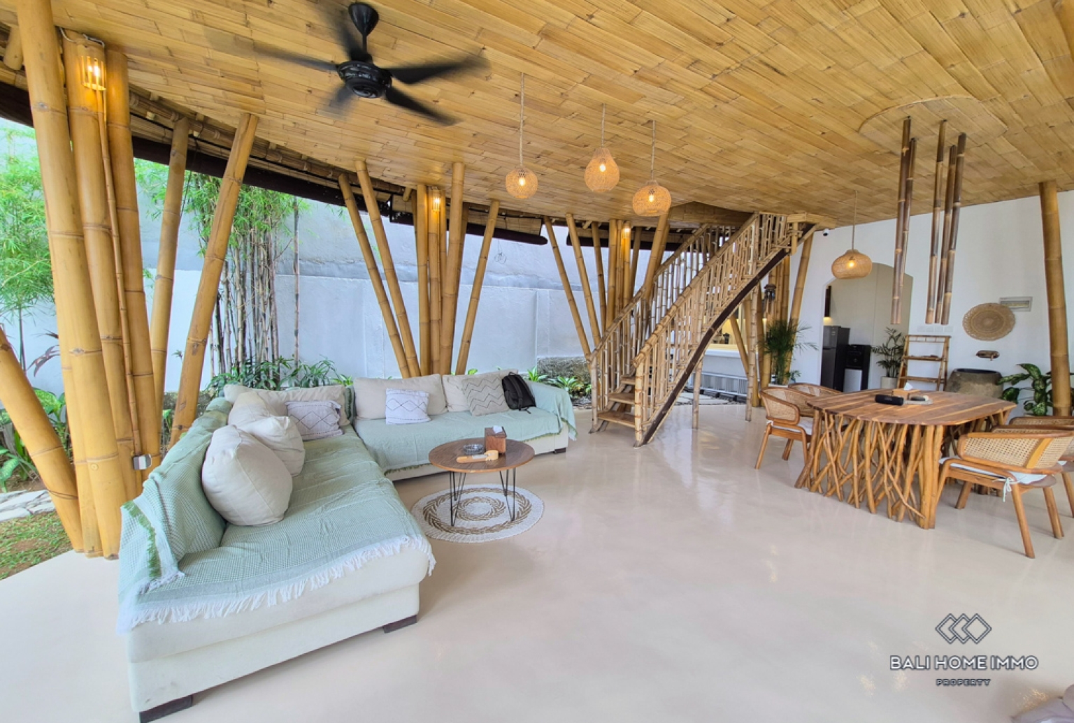 Bamboo Style 2 Bedroom Villa for Rental in Bali Pererenan North Side view 5