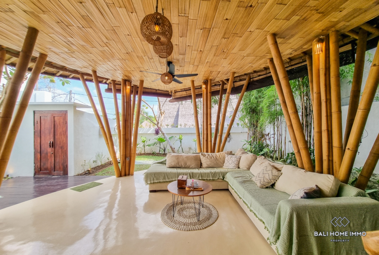 Bamboo Style 2 Bedroom Villa for Rental in Bali Pererenan North Side view 4