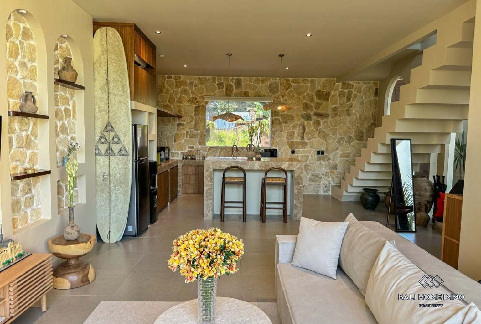 Beautifully Designed 2-Bedroom Holiday Villa for sale leasehold in Bali Pererenan view 6