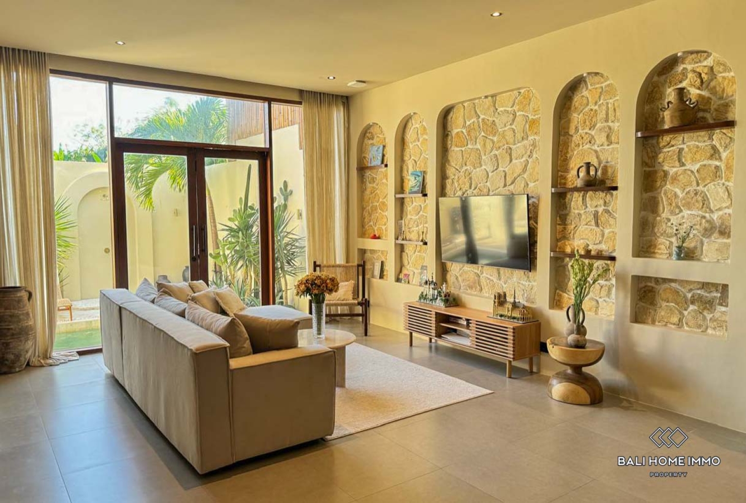 Beautifully Designed 2-Bedroom Holiday Villa for sale leasehold in Bali Pererenan view 3
