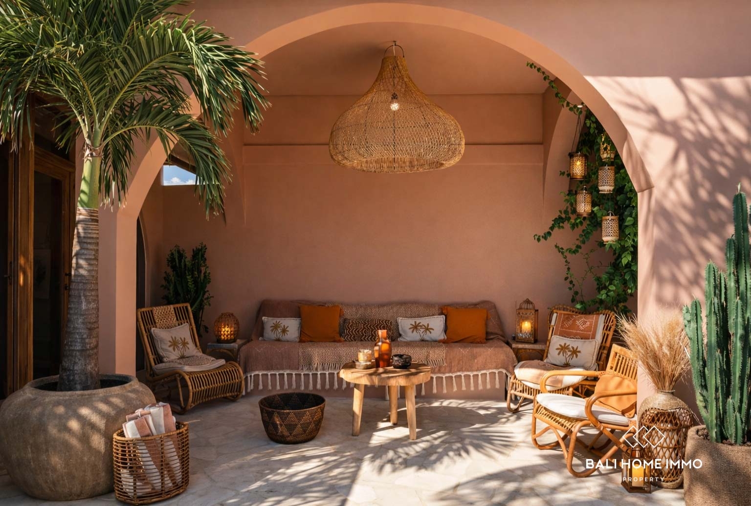 Bohemian Style 2 Bedroom Villa for Sale in Seminyak Bali view 3