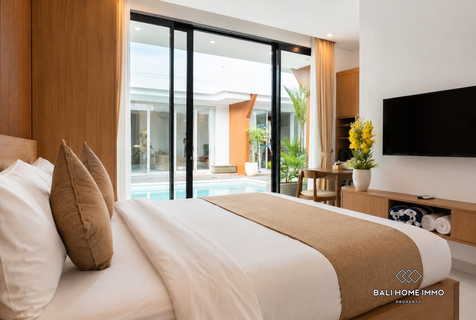 Appartement neuf 1 chambre à vendre en bail emphytéotique à Seminyak, Bali view 9