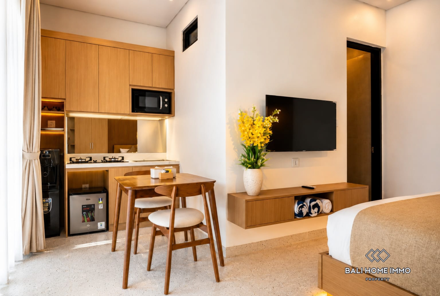 Appartement neuf 1 chambre à vendre en bail emphytéotique à Seminyak, Bali view 5