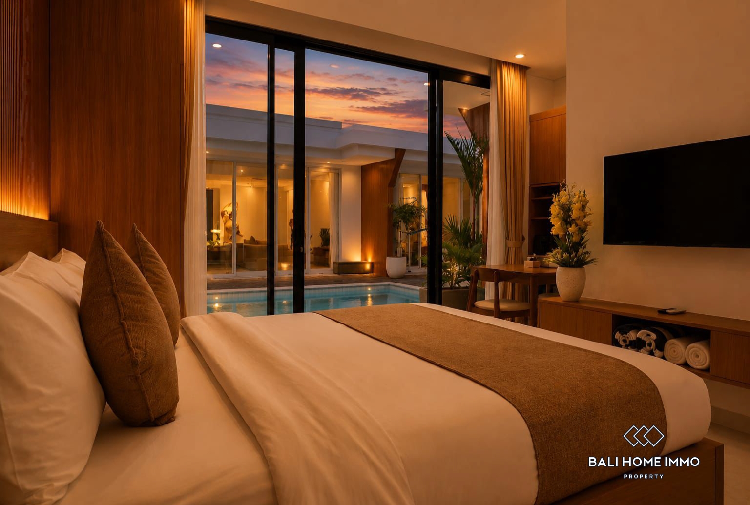Appartement neuf 1 chambre à vendre en bail emphytéotique à Seminyak, Bali view 10