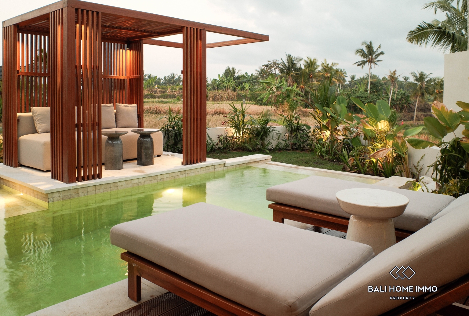 Brand New 1-Bedroom Pink Zone Villa with Ricefield View for Sale in Ubud view 4