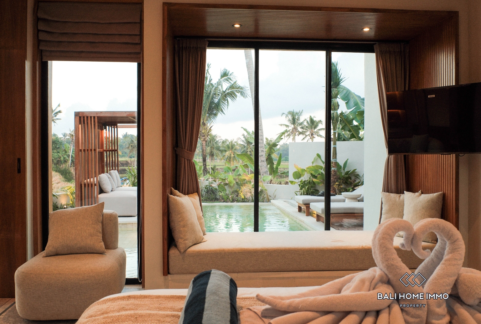 Brand New 1-Bedroom Pink Zone Villa with Ricefield View for Sale in Ubud view 12