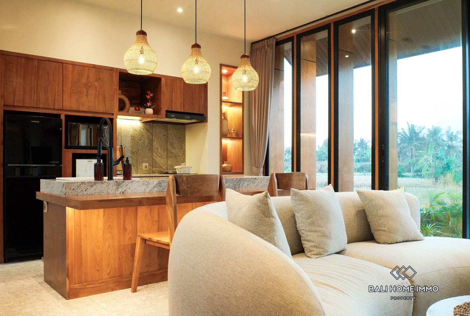 Brand New 1-Bedroom Pink Zone Villa with Ricefield View for Sale in Ubud view 8
