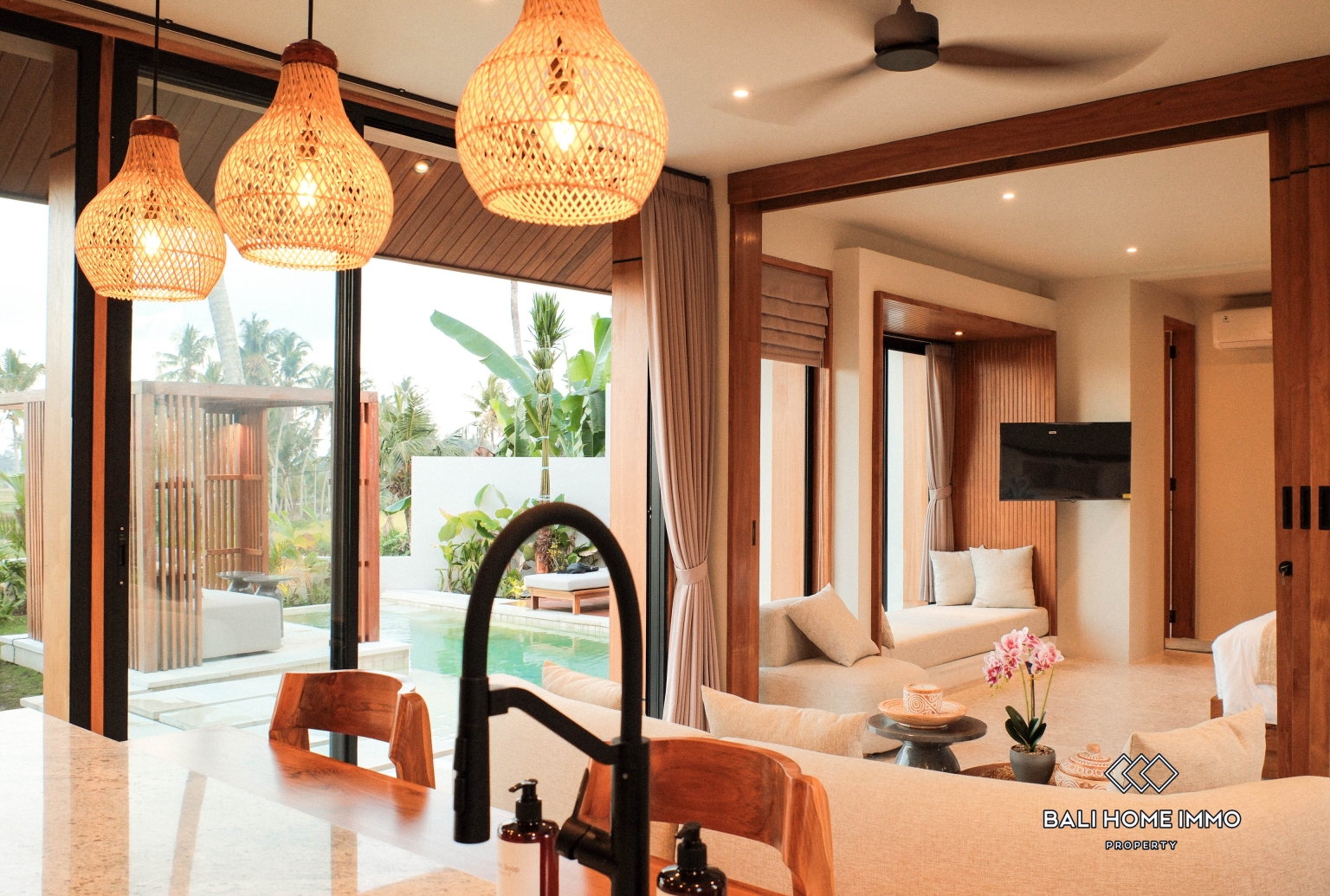 Brand New 1-Bedroom Pink Zone Villa with Ricefield View for Sale in Ubud view 10