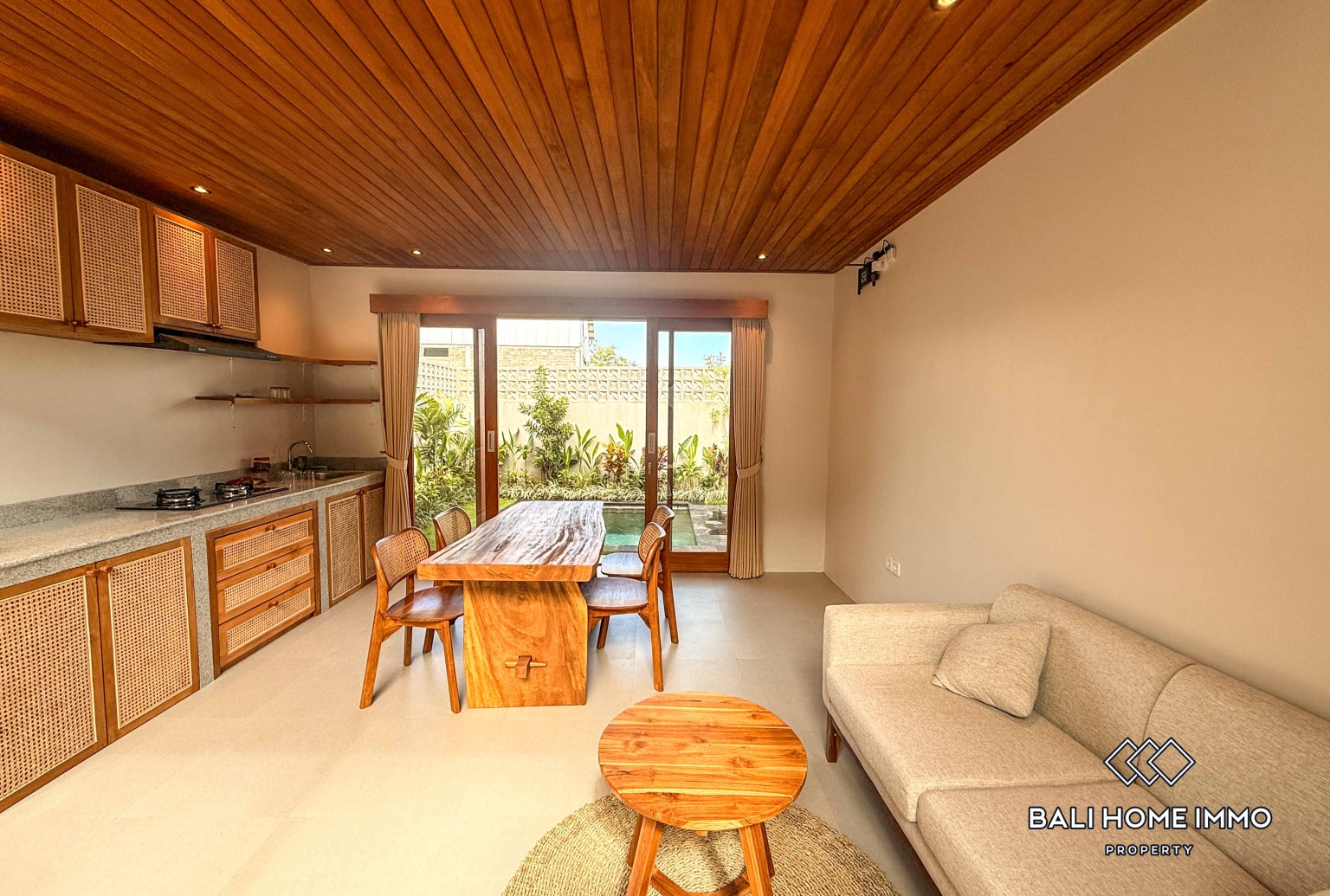 Brand New 1 Bedroom Villa For Rent in Seseh Residential Side view 3