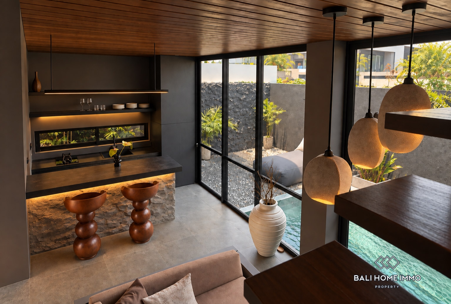Dijual Vila 1 Kamar baru di Tepi Pantai Pererenan view 7