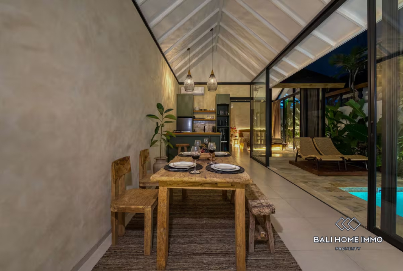 Villa neuve 1 chambre à vendre en bail emphytéotique à Ungasan view 8