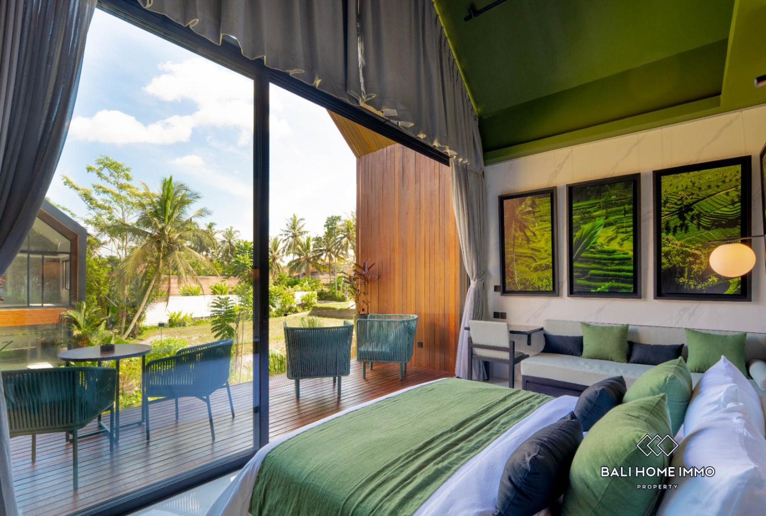 Brand New 1 Bedroom Villa with Ricefield view For Rent in Ubud view 10