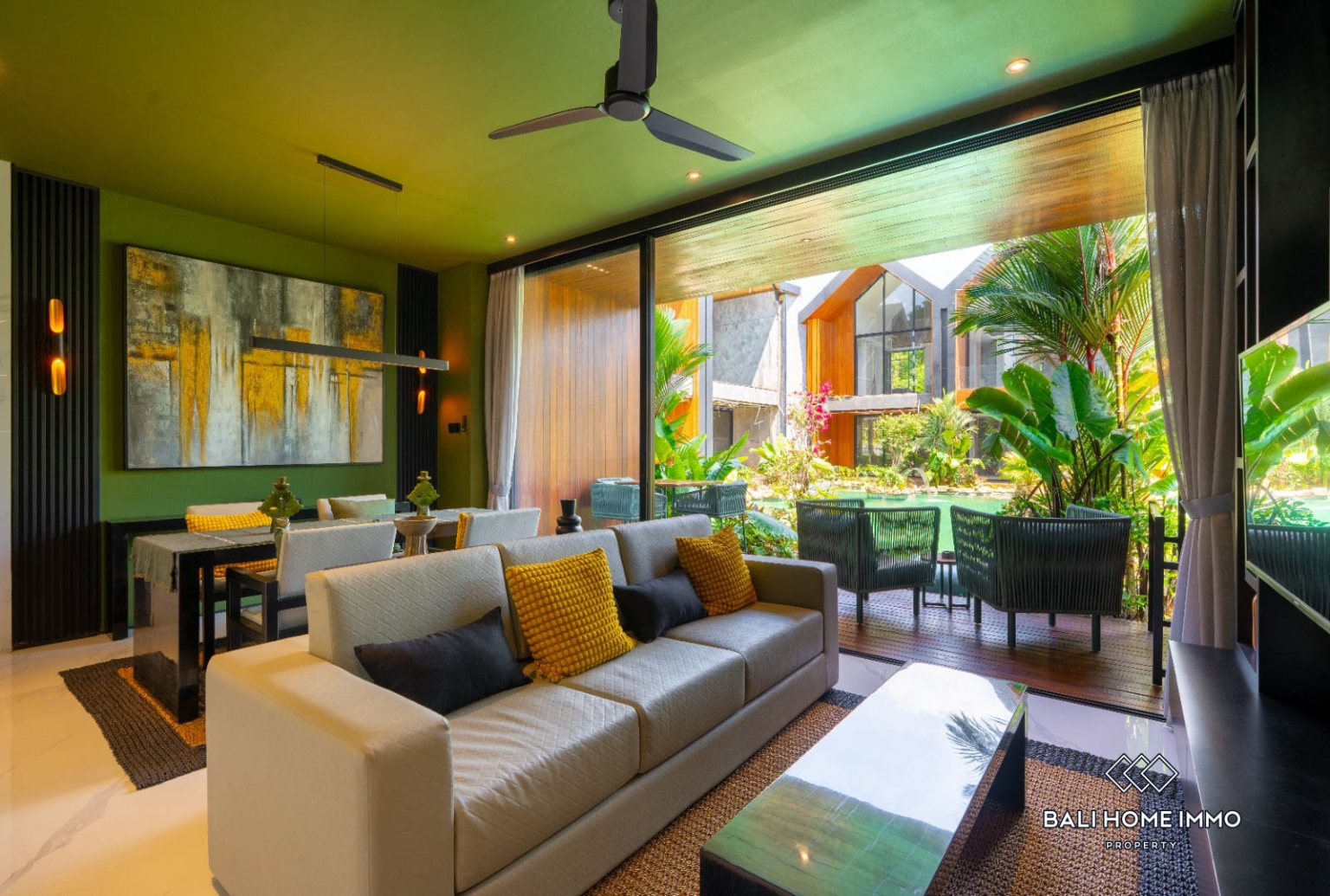Brand New 1 Bedroom Villa with Ricefield view For Rent in Ubud view 3