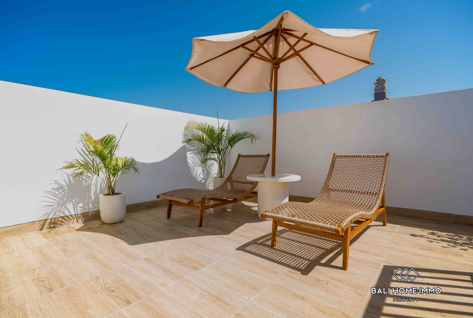 Villa Minimalis Tropis 2 Kamar Baru Dijual di dekat Pantai Sanur, Bali view 20