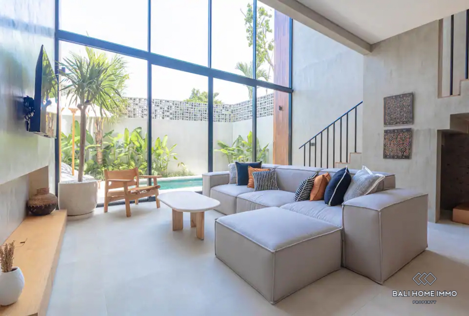 Brand New 2 Bedroom Villa for Rental in Bali Pererenan North Side view 2
