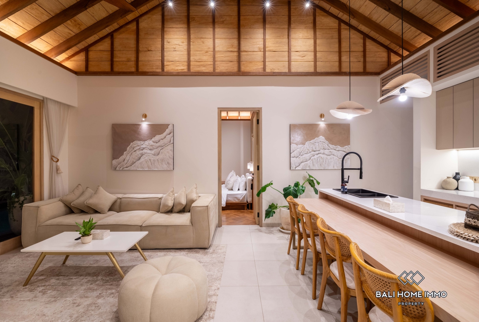 Brand new 2 Bedroom villa for sale and rent in Bali Canggu residential side view 13