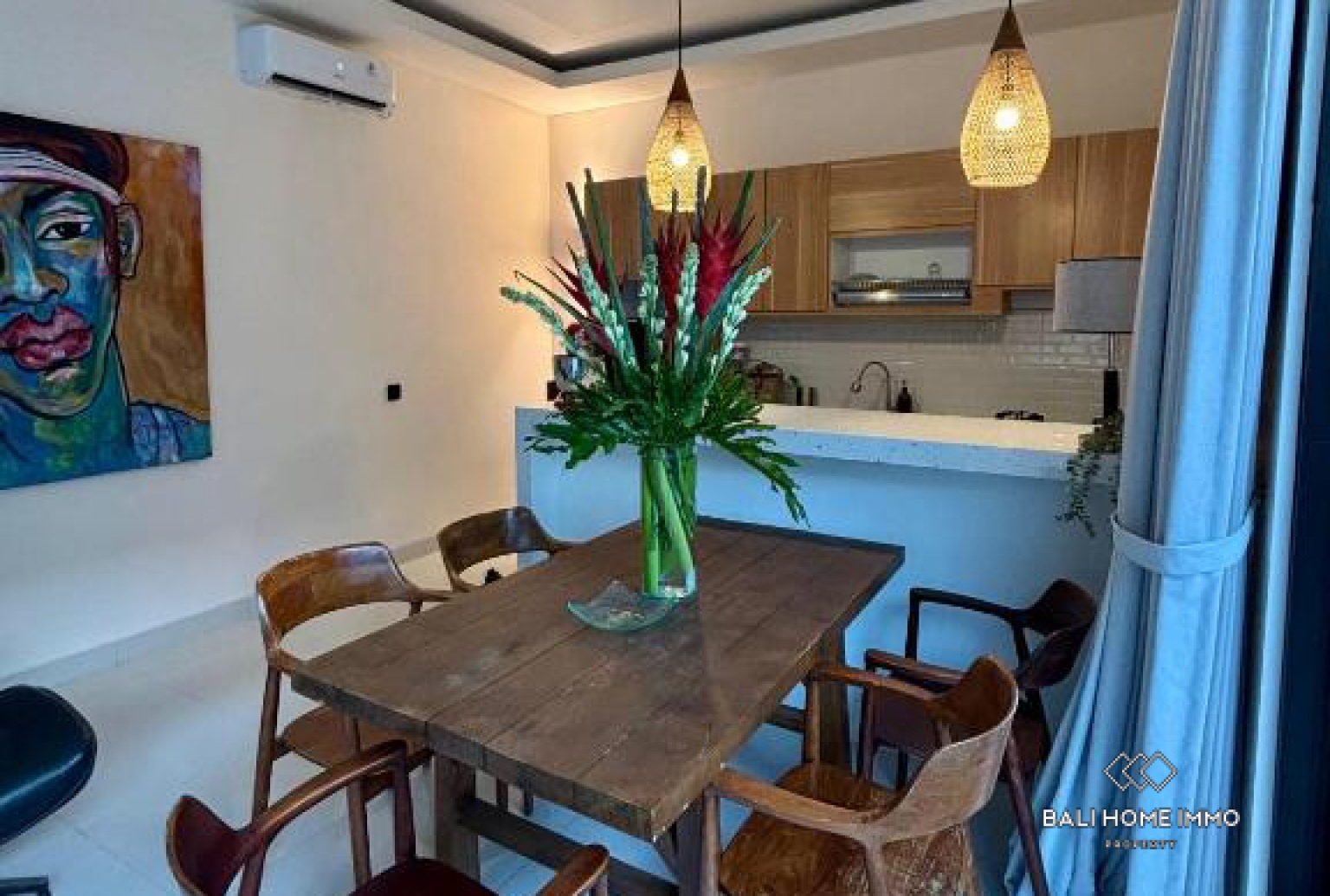 Charming 2 Bedroom Villa for Rent in Canggu Residential side view 6