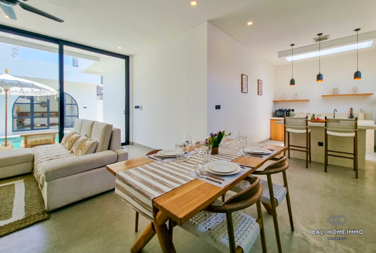 Brand New 2 Bedroom Villa for sale and rental in Bali Pererenan North Side view 7