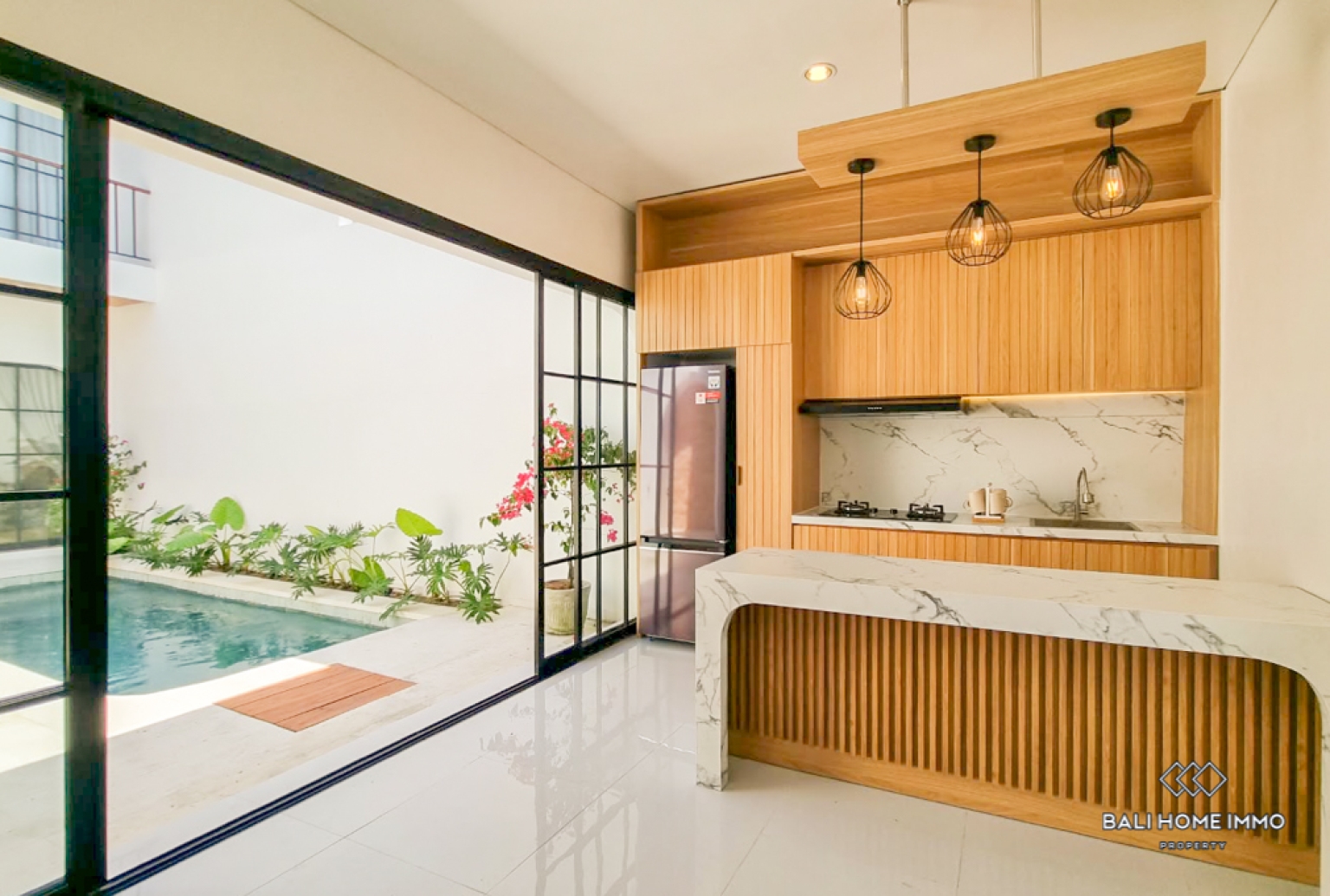 Brand New 2 Bedroom Villa for Yearly Rental in Bali Canggu Residential Side view 6