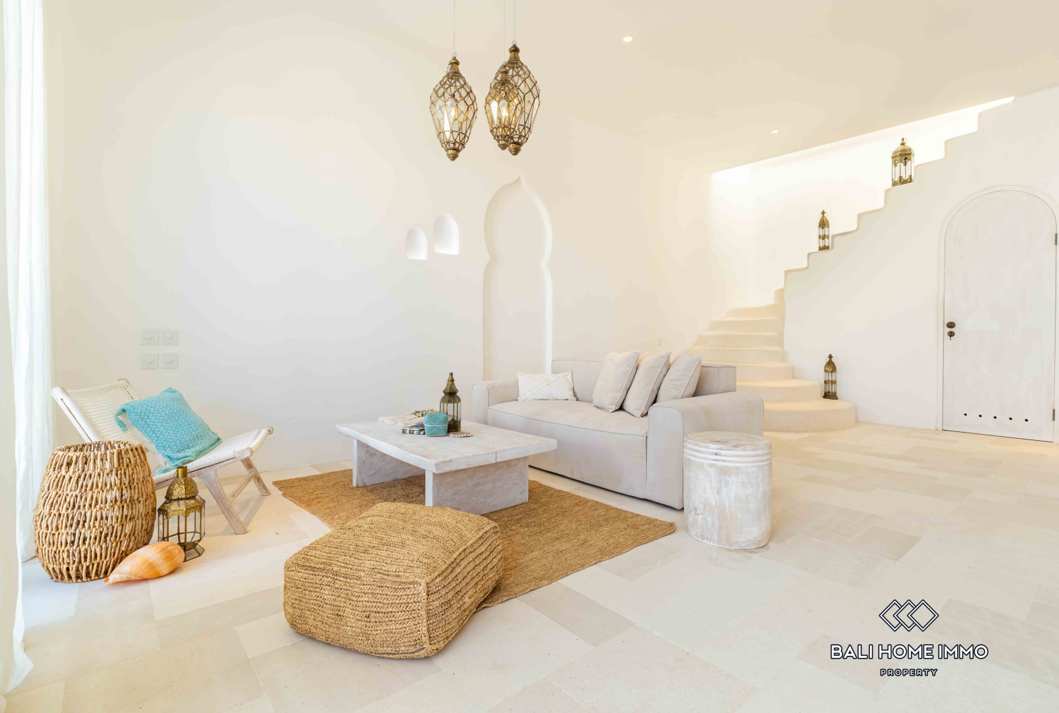 Brand new 2 Bedroom Villa with Unique Design For Sale Leasehold Near Seseh Beach Bali view 4