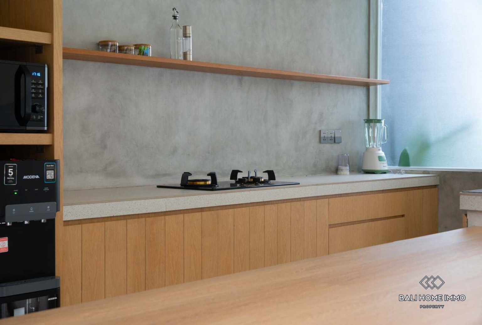 Brand new 2 Bedrooms Japanese style villa for sale in Bali Canggu residential side view 7