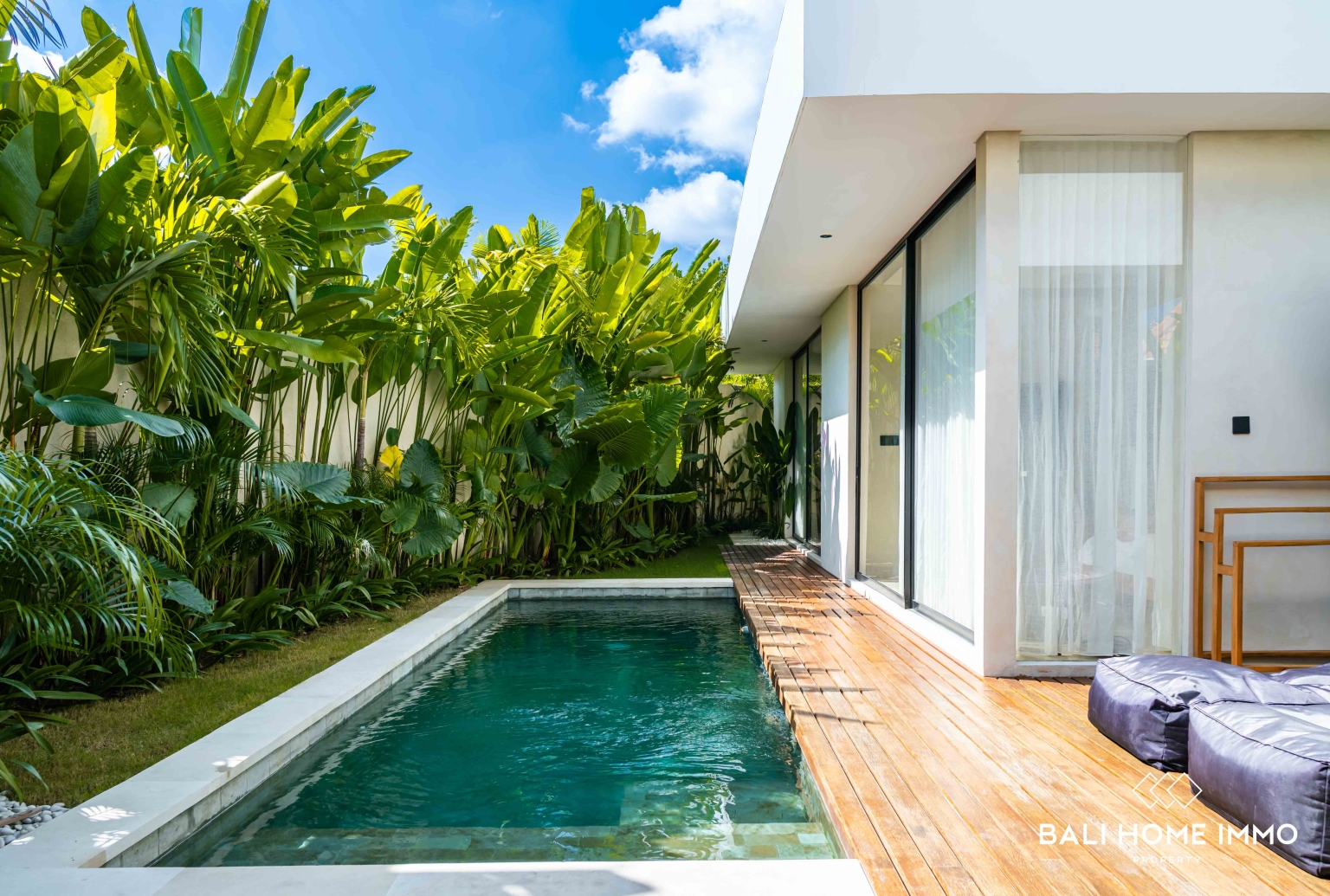 Villa neuve de 2 chambres à vendre en bail emphytéotique à Kerobokan, Bali view 24