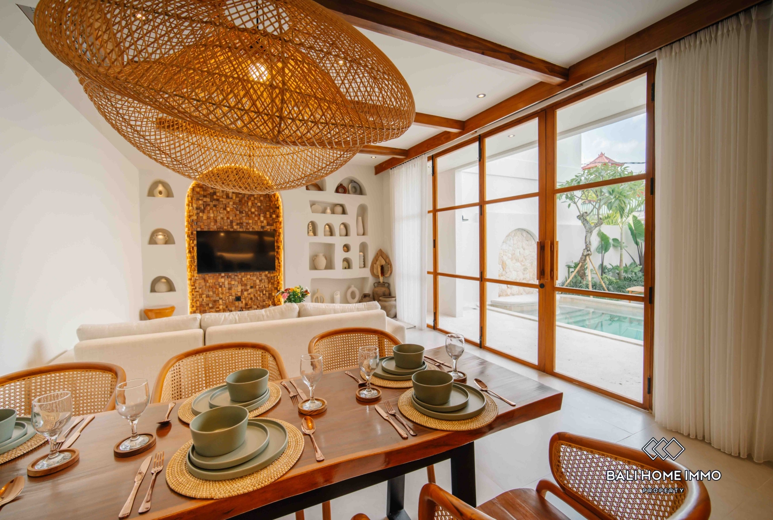 Villa keluarga baru dengan 3 kamar dijual di Bumbak Umalas. view 4