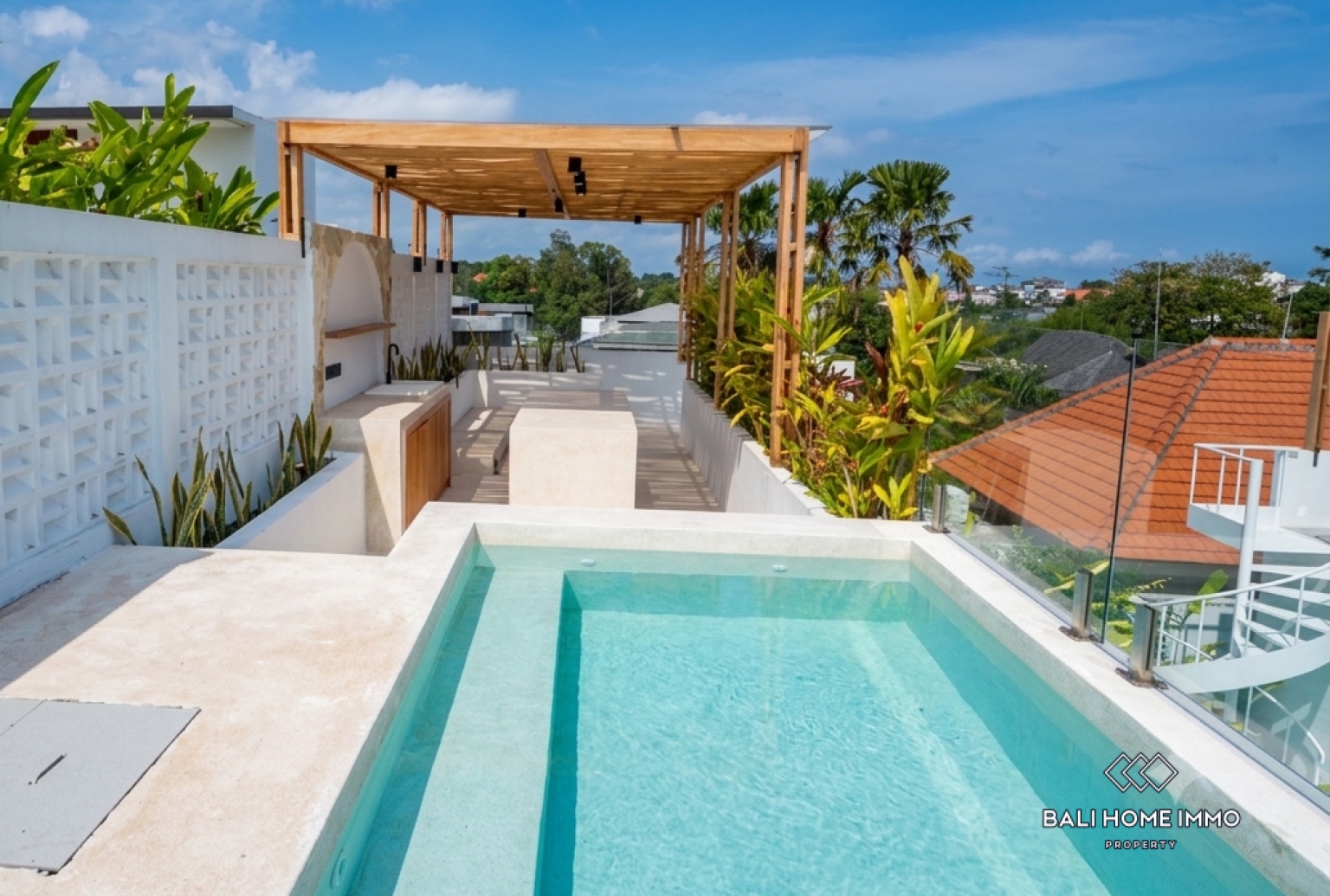 Villa modern baru dengan 3 kamar untuk dijual dan disewa di Umalas, Bali. view 18