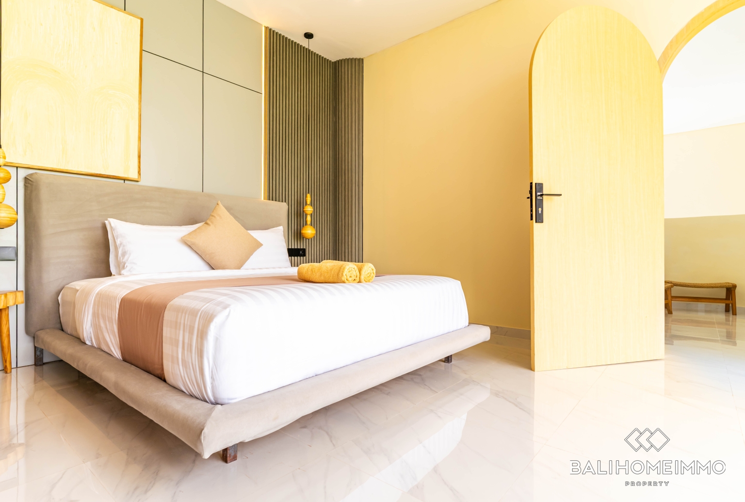 Villa modern baru dengan 3 kamar dijual dengan status hak sewa di Kedungu. view 23