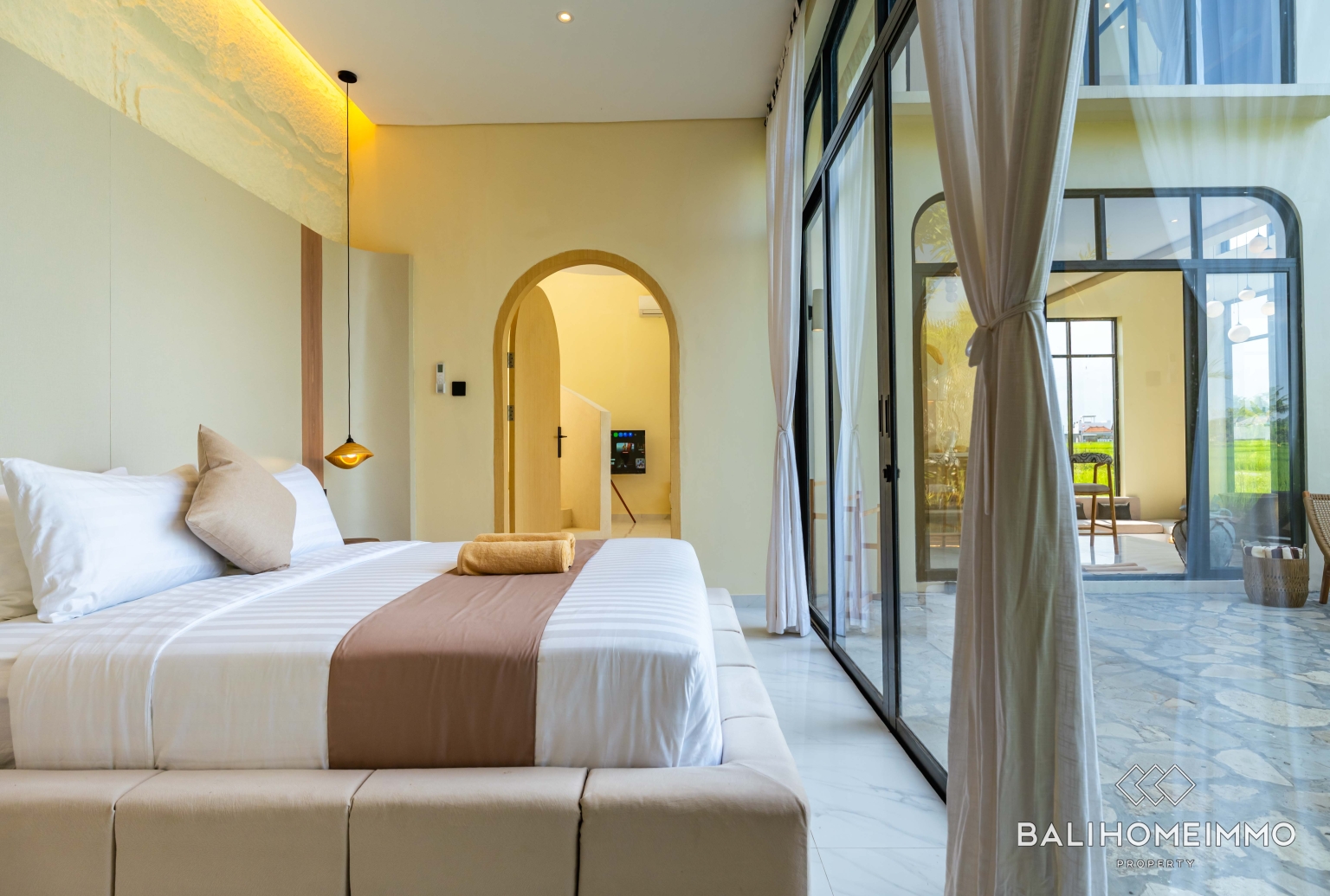 Villa modern baru dengan 3 kamar dijual dengan status hak sewa di Kedungu. view 25