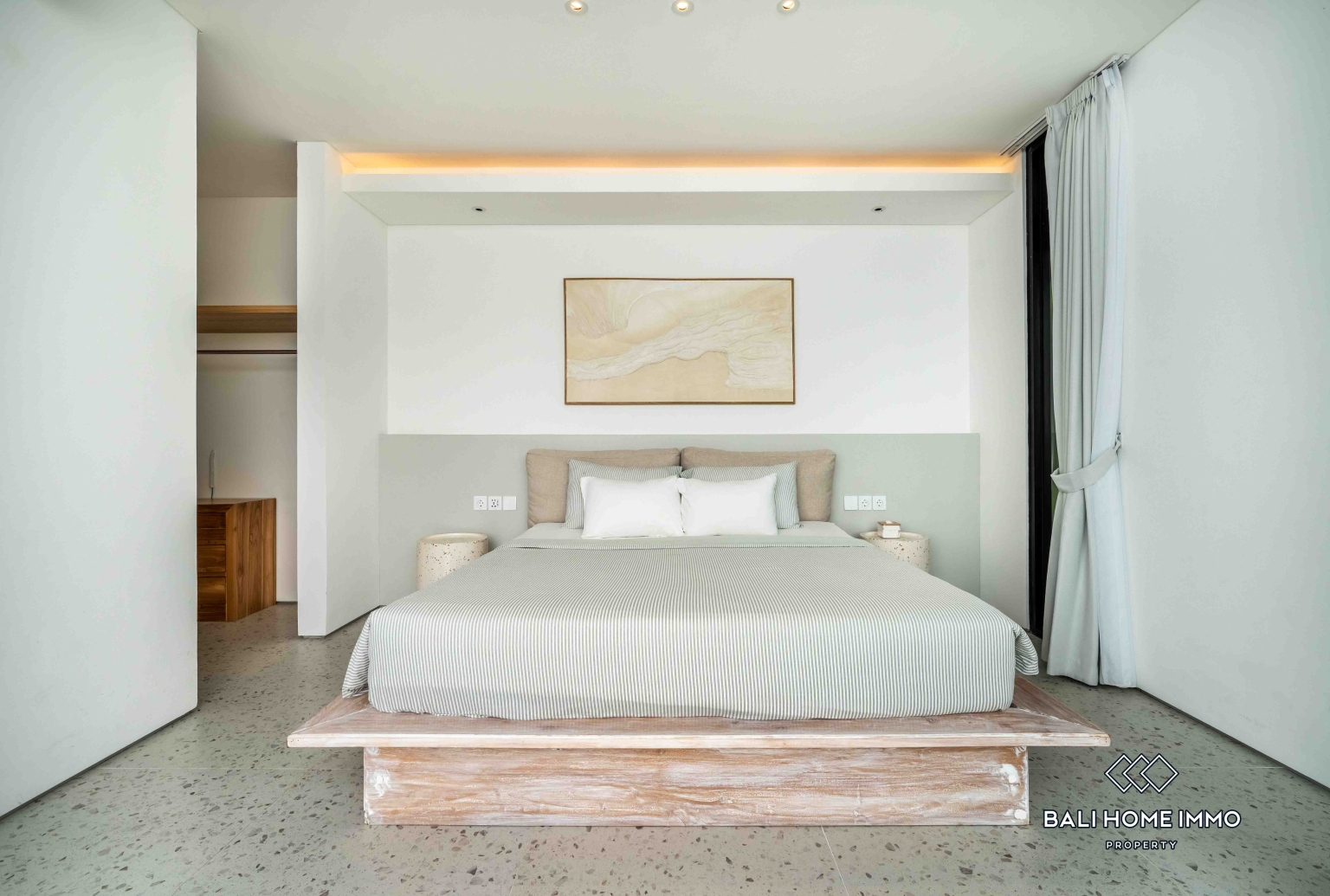 Villa neuve de 3 chambres à vendre en bail emphytéotique à Bali Cemagi view 15